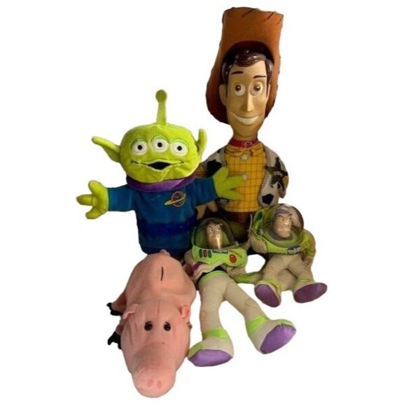 Disney | Toys | Disney Toy Story Woody Alien Buzz Lightyear Hamm Plush ...